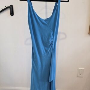 Chic Backless Blue Dress